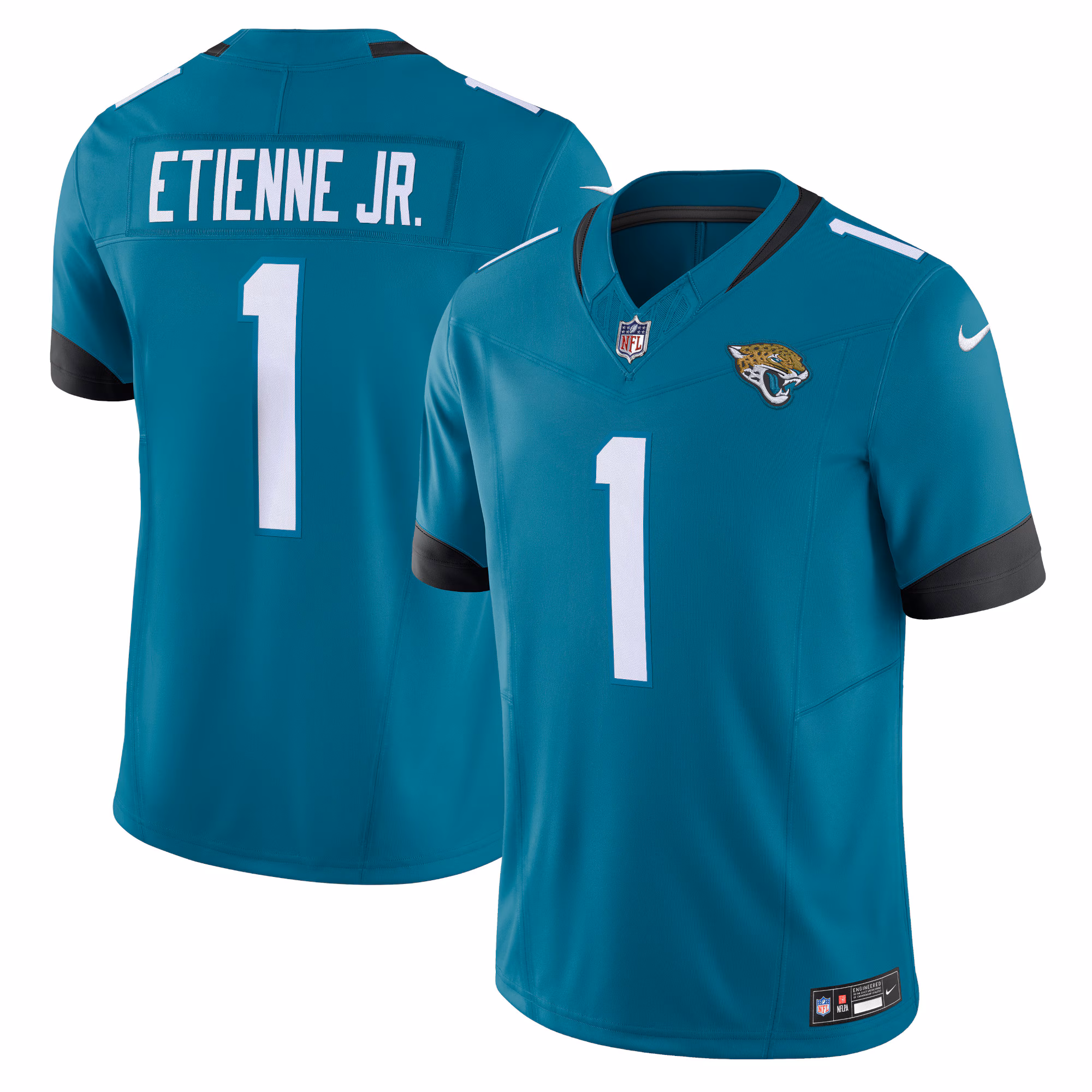 Travis Etienne #1 Jacksonville Jaguars Vapor F.U.S.E. Limited Jersey - Teal
