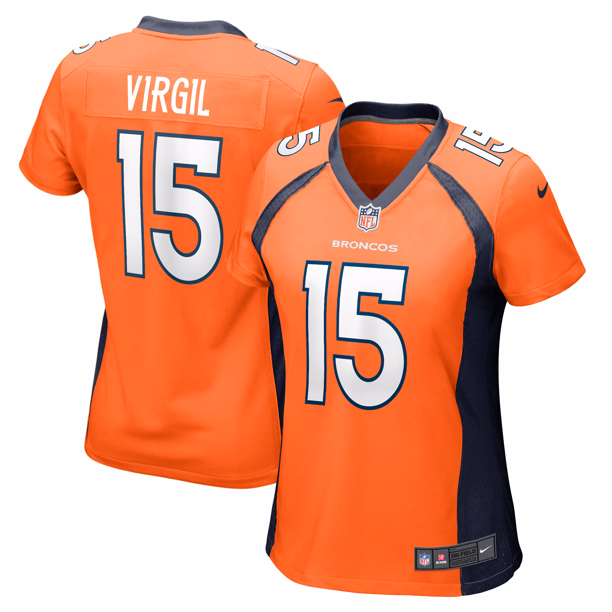 Jalen Virgil Denver Broncos Women's Game Player Jersey - Orange
