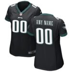 Philadelphia Eagles  Women's Alternate Custom Game Jersey - Black