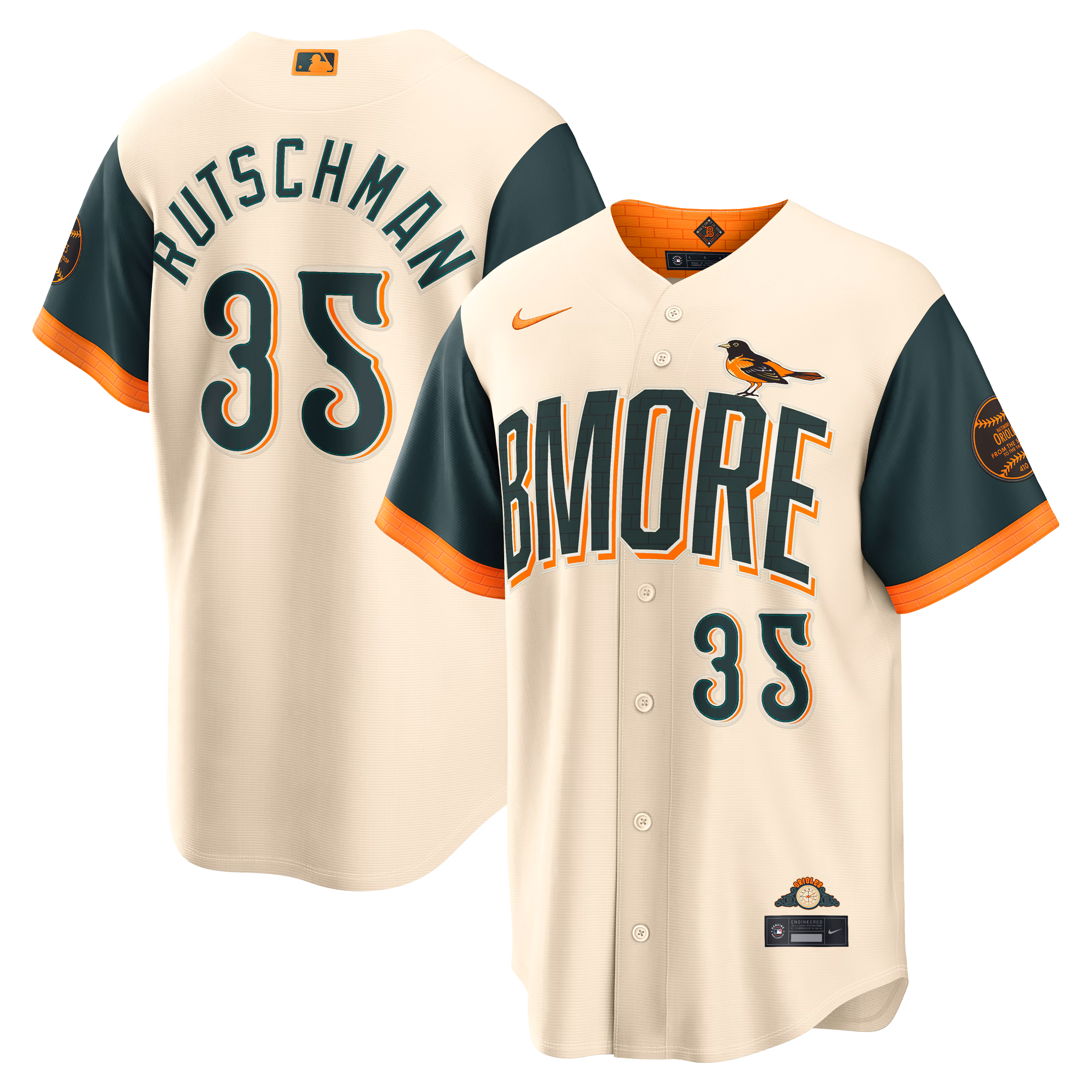 Baltimore Orioles Adley Rutschman #35 Cream 2026 City Connect Stadium Jersey
