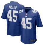 Dre Miller New York Giants  Home Game Player Jersey - Royal