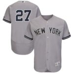 Yankees #27 Giancarlo Stanton Grey Flexbase Collection Stitched Jersey
