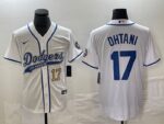 Men's Los Angeles Dodgers #17  White Shohei Ohtani Jersey
