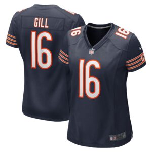 Trenton Gill Chicago Bears Women's Game Player Jersey - Navy