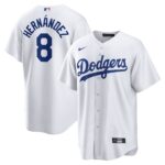 Men's Los Angeles Dodgers Enrique Hernandez  White Home Replica Player Jersey