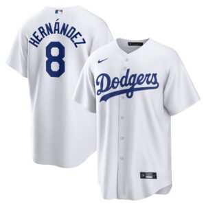 Men's Los Angeles Dodgers Enrique Hernandez  White Home Replica Player Jersey