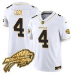 James Cook #4 Buffalo Bills BUF 2025 "Rivalries" Gold Vapor Limited Jersey - All Stitched