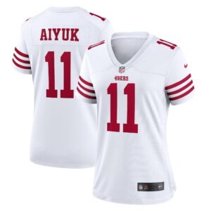 Brandon Aiyuk San Francisco 49ers  Women's Player Game Jersey - White