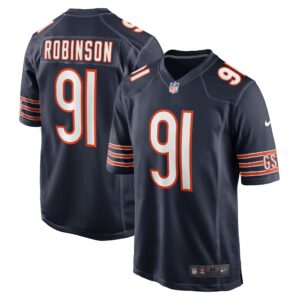 Dominique Robinson Chicago Bears  Game Player Jersey - Navy