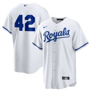 Kansas City Royals White Home  2025 Jackie Robinson Day Replica Jersey