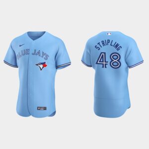 Men's Toronto Blue Jays #48 Ross Stripling Powder Blue Alternate Flex Base Jersey