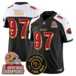 Nick Bosa #97 San Francisco 49ers SF 2025 "Rivalries" 5x Champions & Faithful To The Bay Patch Vapor Limited Jersey - All Stitched