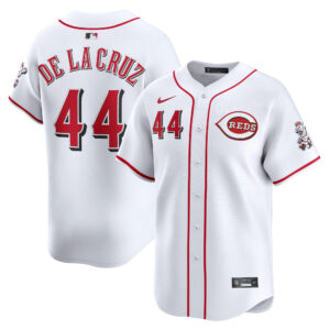 Cincinnati Reds Elly De La Cruz #44 White Home Limited Player Jersey