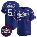 Men's #5 Freddie Freeman World Tour Tokyo Series 2025 Los Angeles Dodgers White Jersey
