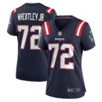 Tyrone Wheatley New England Patriots Women's Team Game Jersey -  Navy