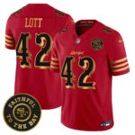 San Francisco 49ers Ronnie Lott # 42 SF "Rivalries" Vapor Limited Jersey - Faithful To The Bay Patch - All Stitched