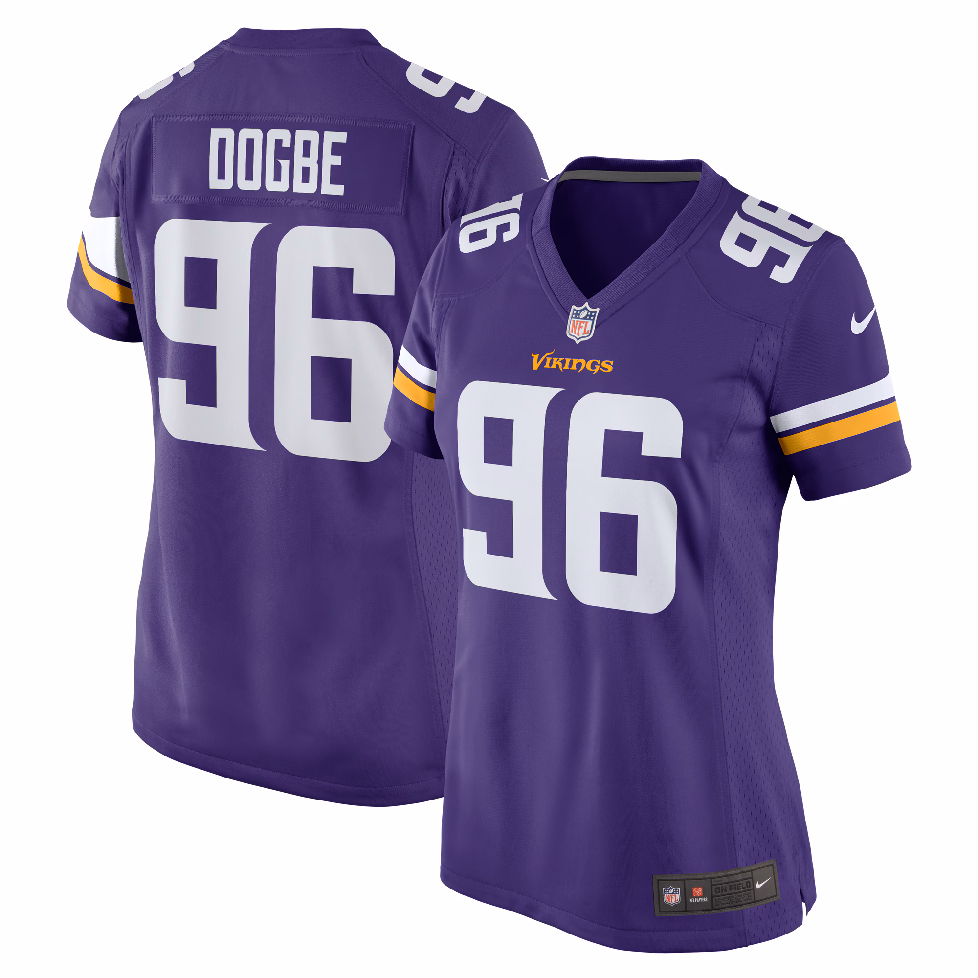Michael Dogbe Minnesota Vikings Women's Team Game Jersey -  Purple