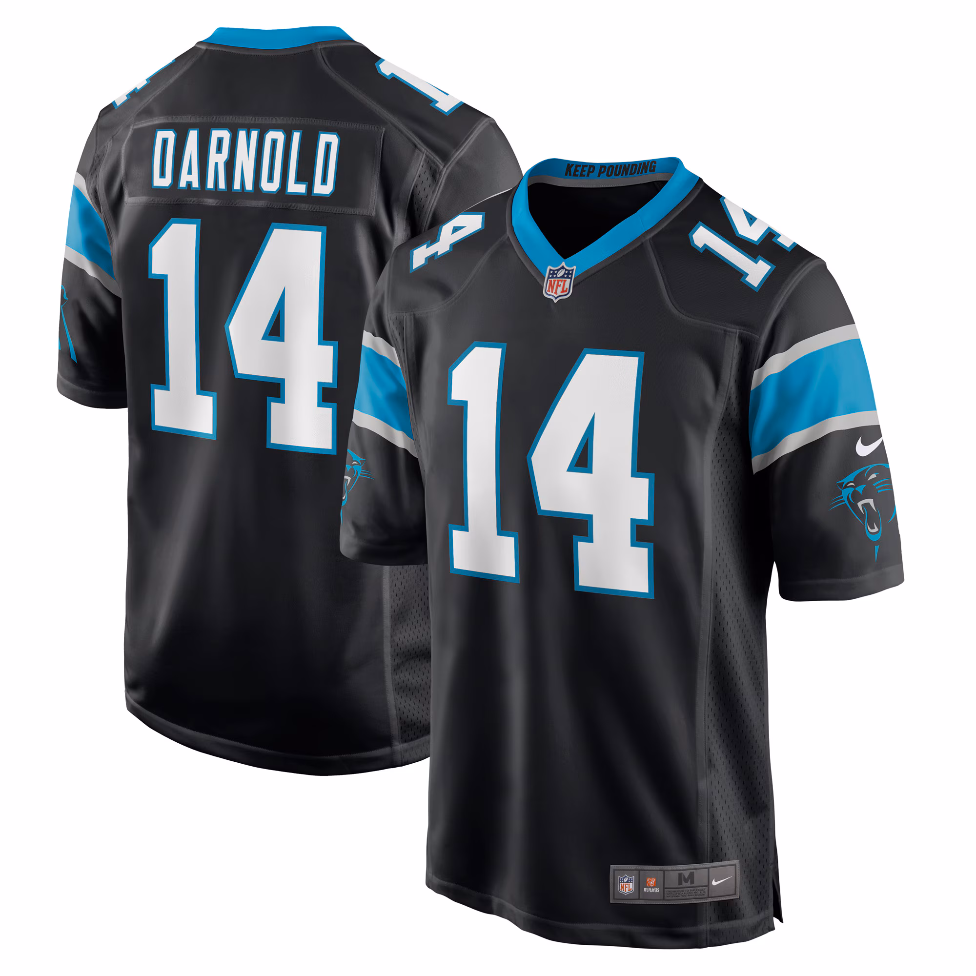 Sam Darnold Carolina Panthers Game Player Jersey - Black