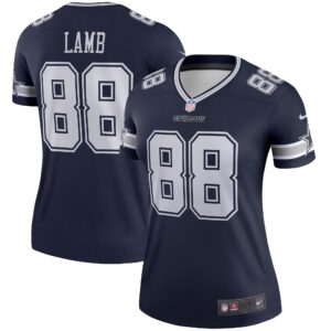 CeeDee Lamb Dallas Cowboys  Women's Legend Jersey - Navy