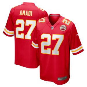 Ugo Amadi Kansas City Chiefs  Home Game Player Jersey - Red