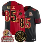 George Kittle #85 San Francisco 49ers SF 2025 "Rivalries" 5x Champions & Faithful To The Bay Patch Vapor Limited Jersey - All Stitched
