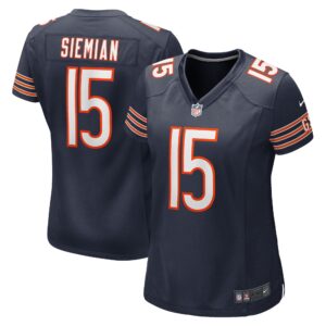 Trevor Siemian Chicago Bears  Women's Game Player Jersey - Navy