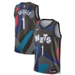 Unisex Brooklyn Nets Mikal Bridges  Black 2023/24 Swingman Jersey - City Edition