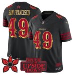 San Francisco #49 San Francisco 49ers Rivalries x Stranger Things Vapor Limited Jersey - All Stitched