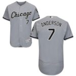 Chicago White Sox #7 Tim Anderson Grey Flexbase Collection Stitched Jersey