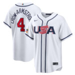 Pete Crow-Armstrong #4 USA Baseball 2026 World Baseball Classic Home Stadium Jersey - White