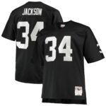 Bo Jackson Las Vegas Raiders  Big & Tall 1988 Retired Player Replica Jersey - Black