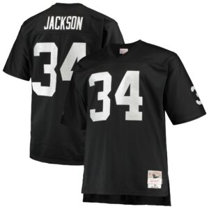 Bo Jackson Las Vegas Raiders  Big & Tall 1988 Retired Player Replica Jersey - Black