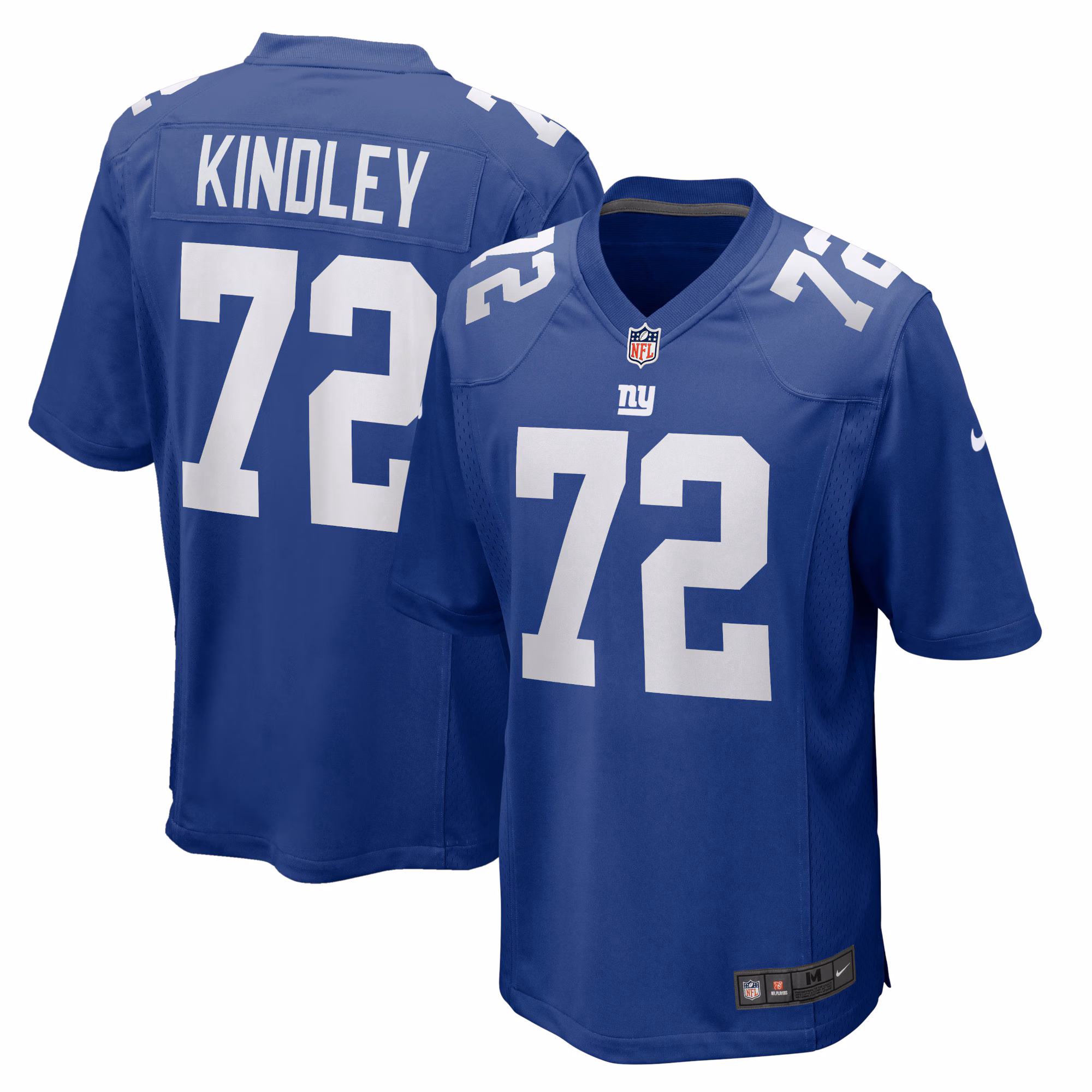 Solomon Kindley New York Giants Home Game Player Jersey - Royal