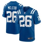 Rodney McLeod Indianapolis Colts  Player Game Jersey - Royal