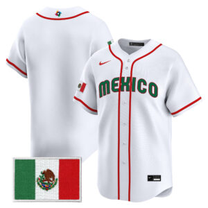 Team Mexico Baseball 2026 World Baseball Classic Home Stadium Jersey - White