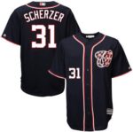 Washington Nationals #31 Max Scherzer Navy Blue New Cool Base Stitched Jersey