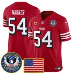 Fred Warner #54 San Francisco 49ers United States 250th Anniversary Patch Vapor Limited Jersey - All Stitched