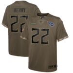 Derrick Henry Tennessee Titans  Youth 2022 Salute To Service Player Limited Jersey - Olive