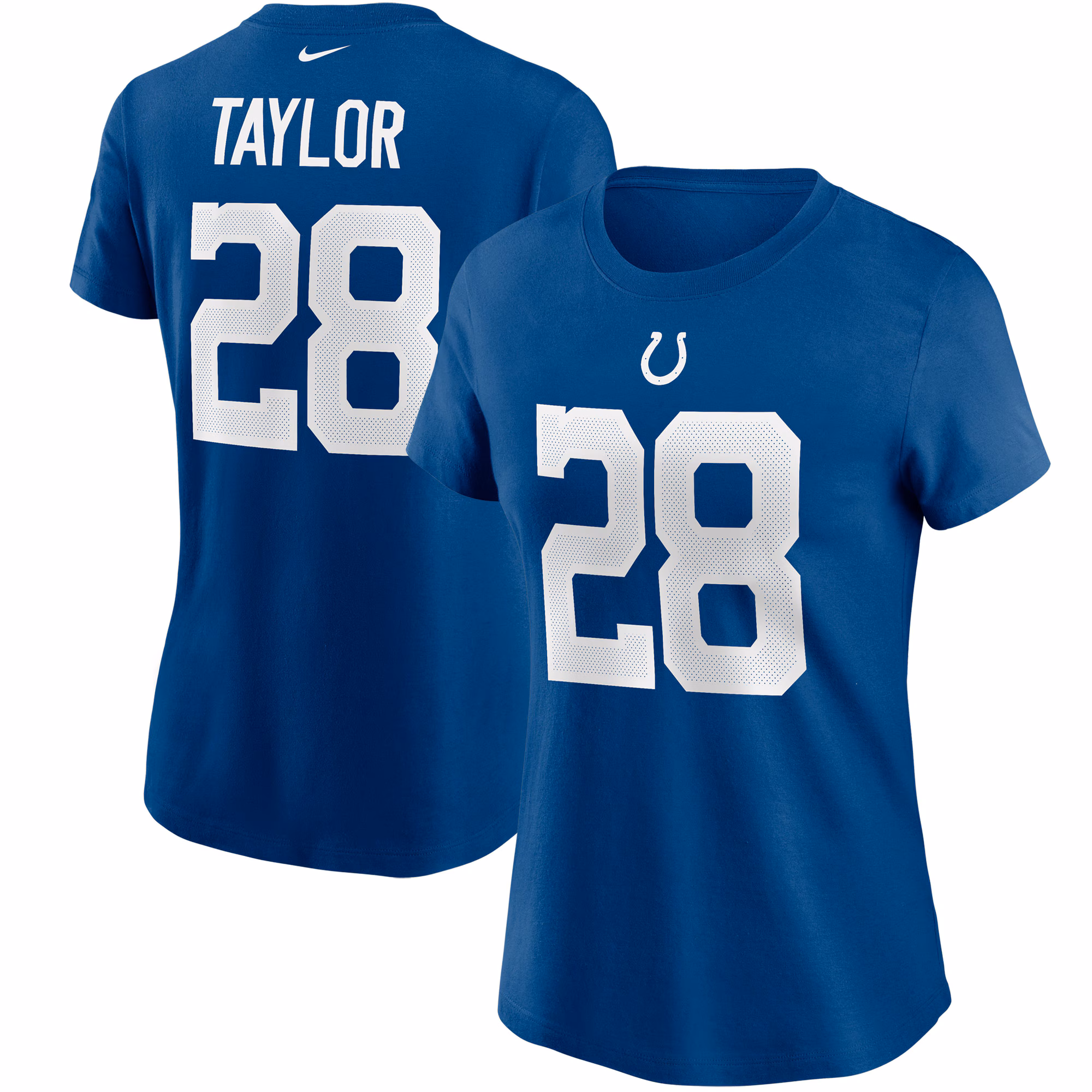 Women's Jonathan Taylor Royal Indianapolis Colts Name & Number T-Shirt