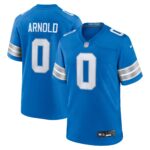 Terrion Arnold Detroit Lions 2024 Draft First Round Pick Player Game Jersey - Blue