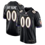 Baltimore Ravens  Youth Game Custom Jersey - Black