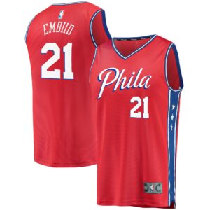 Joel Embiid Philadelphia 76ers  Fast Break Replica Jersey - Statement Edition - Red