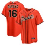 Rafael Devers #16 San Francisco Giants Alternate Replica Jersey - Orange