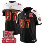 San Francisco 49ers Bosa # 97 SF Rivalries 5-Time Champions Patch Vapor Limited Jersey - All Stitched