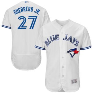 Toronto Blue Jays #27 Vladimir Guerrero Jr. White Flexbase Collection Stitched Jersey