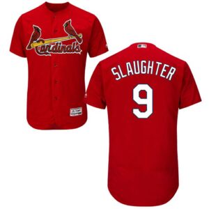 St. Louis Cardinals #9 Enos Slaughter Red Flexbase Collection Stitched Jersey