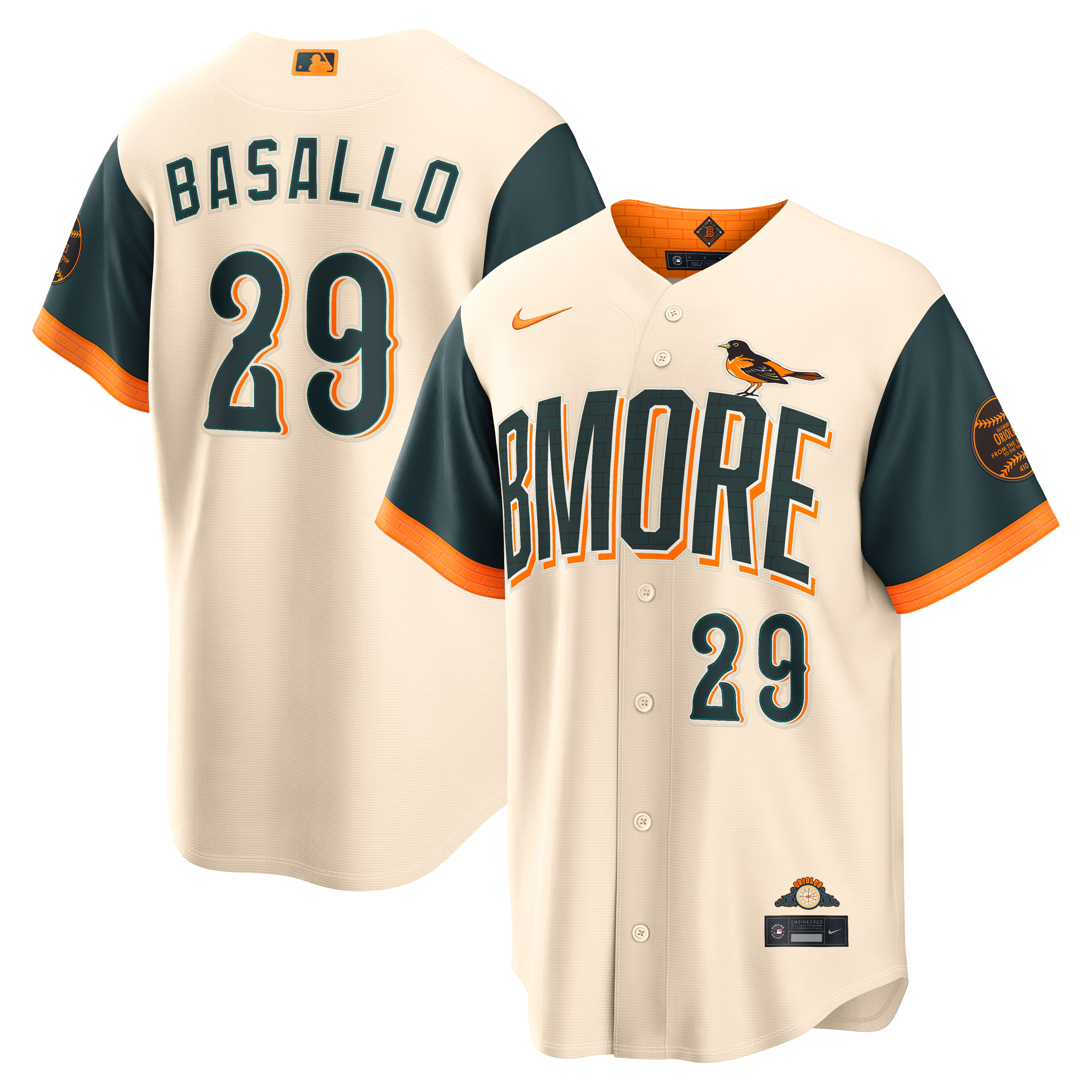 Baltimore Orioles Samuel Basallo #29 Cream 2026 City Connect Stadium Jersey