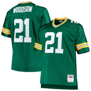 Charles Woodson Green Bay Packers  Big & Tall 2010 Retired Player Replica Jersey - Green