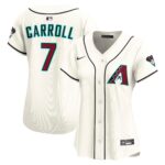 Women's Arizona Diamondbacks Corbin Carroll #7 Cream Home Limited Player Jersey