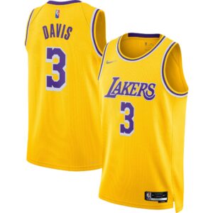 Anthony Davis Los Angeles Lakers 2021/22 Diamond Swingman Jersey - Icon Edition - Gold